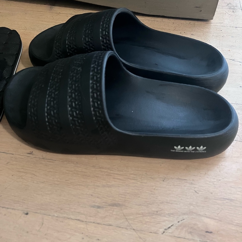 Volcom and Adidas Black Slide Sandals - Picture 3 of 6